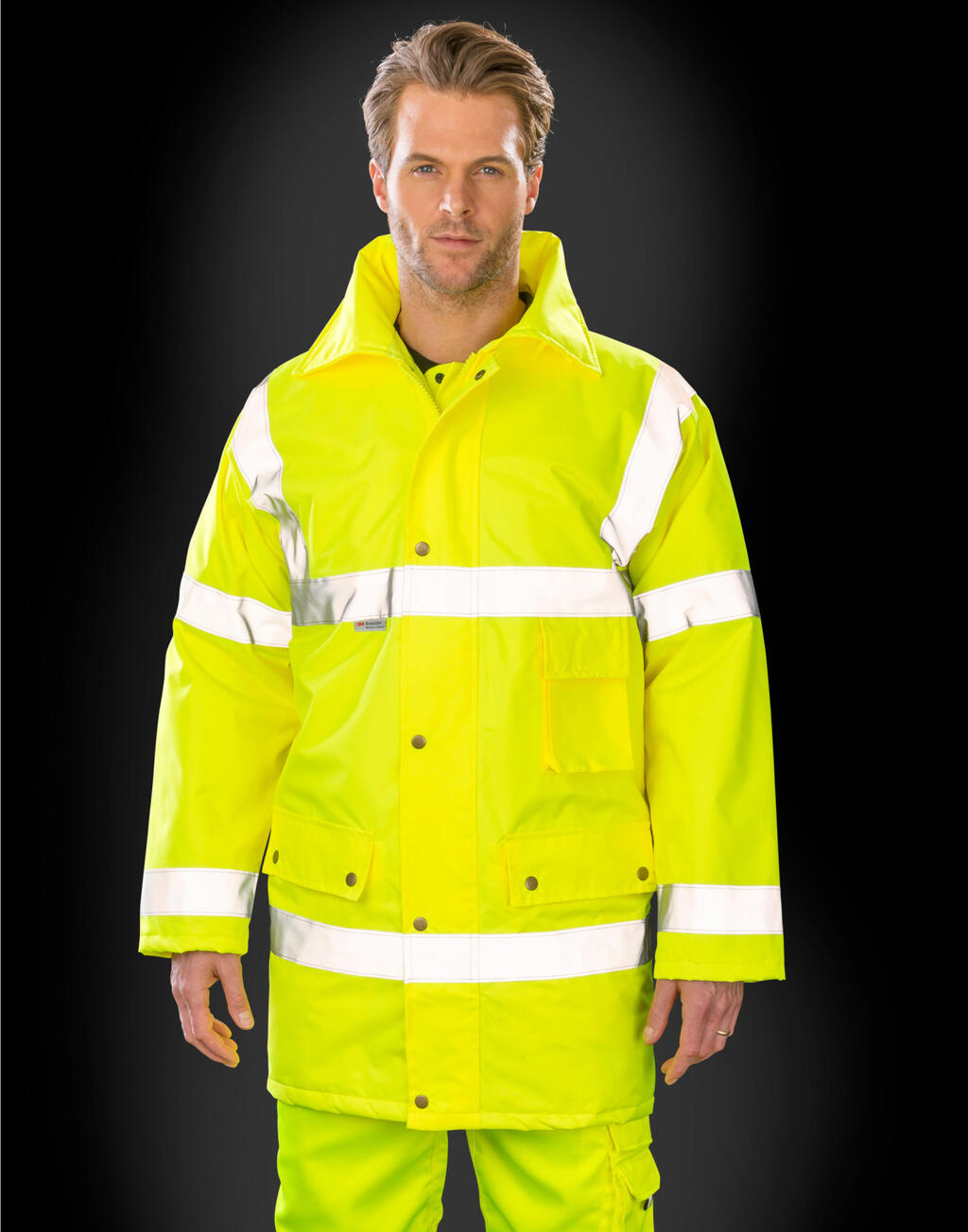 Safety Jacket in Farbe Fluorescent Orange