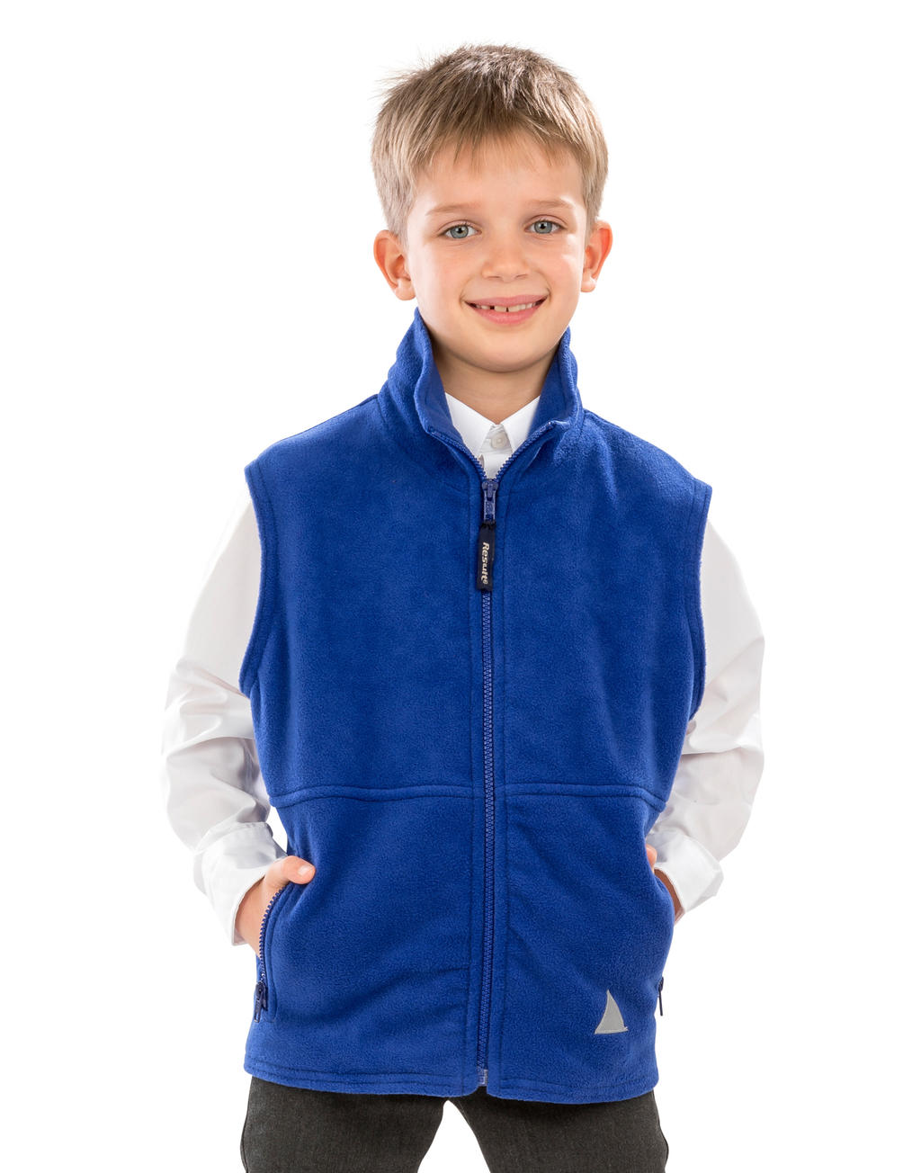 Kids' Fleece Bodywarmer in Farbe Navy