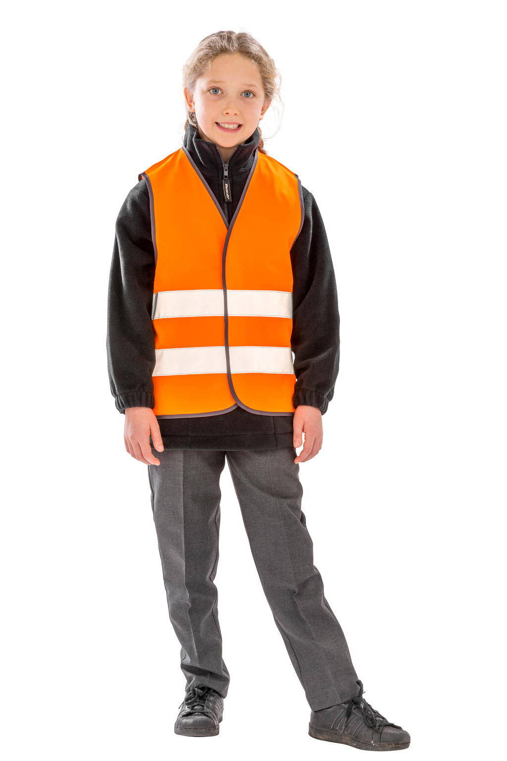 Junior Enhanced Visibility Vest in Farbe Navy