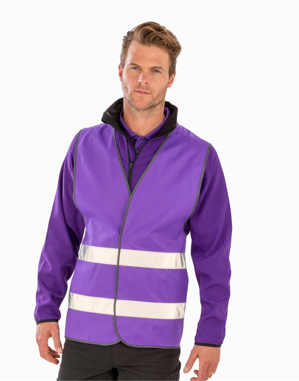 Core Enhanced Visibility Vest in Farbe White