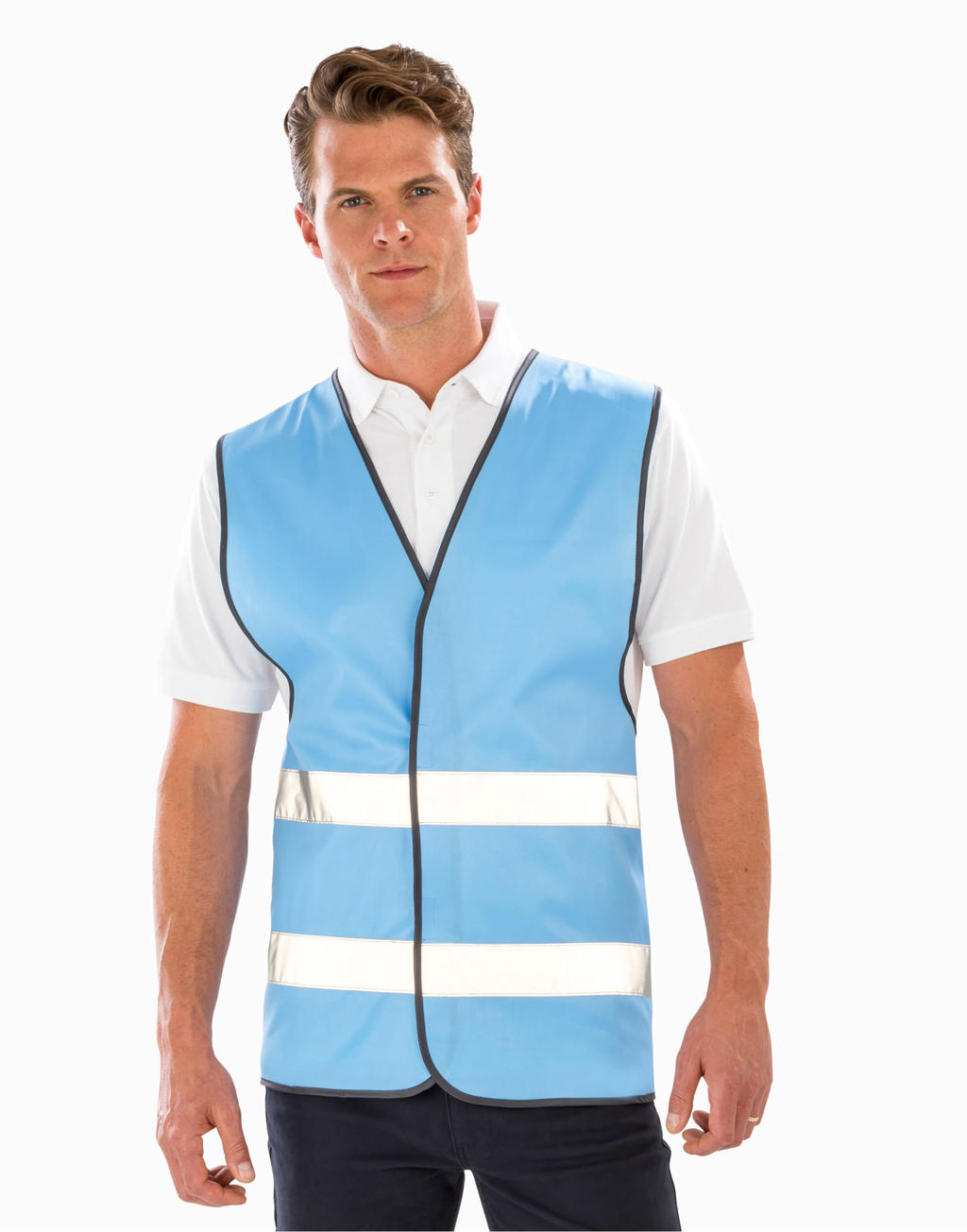 Core Enhanced Visibility Vest in Farbe White