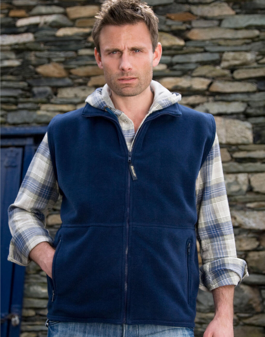 Fleece Bodywarmer in Farbe White