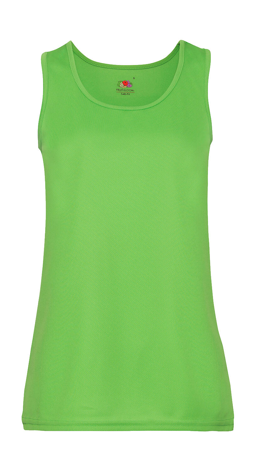  Ladies' Performance Vest in Farbe Lime Green