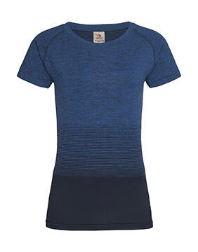  Seamless Raglan Flow Women in Farbe Blue Transition
