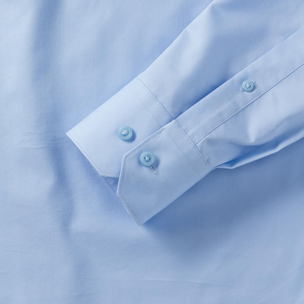  Men's LS Tailored Coolmax® Shirt in Farbe White