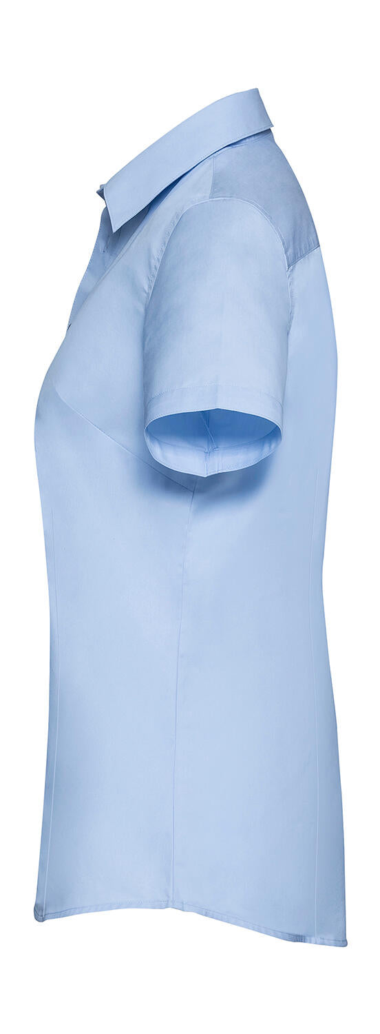  Ladies' Tailored Coolmax® Shirt in Farbe White