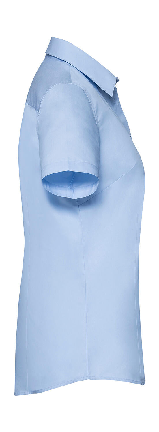  Ladies' Tailored Coolmax® Shirt in Farbe White
