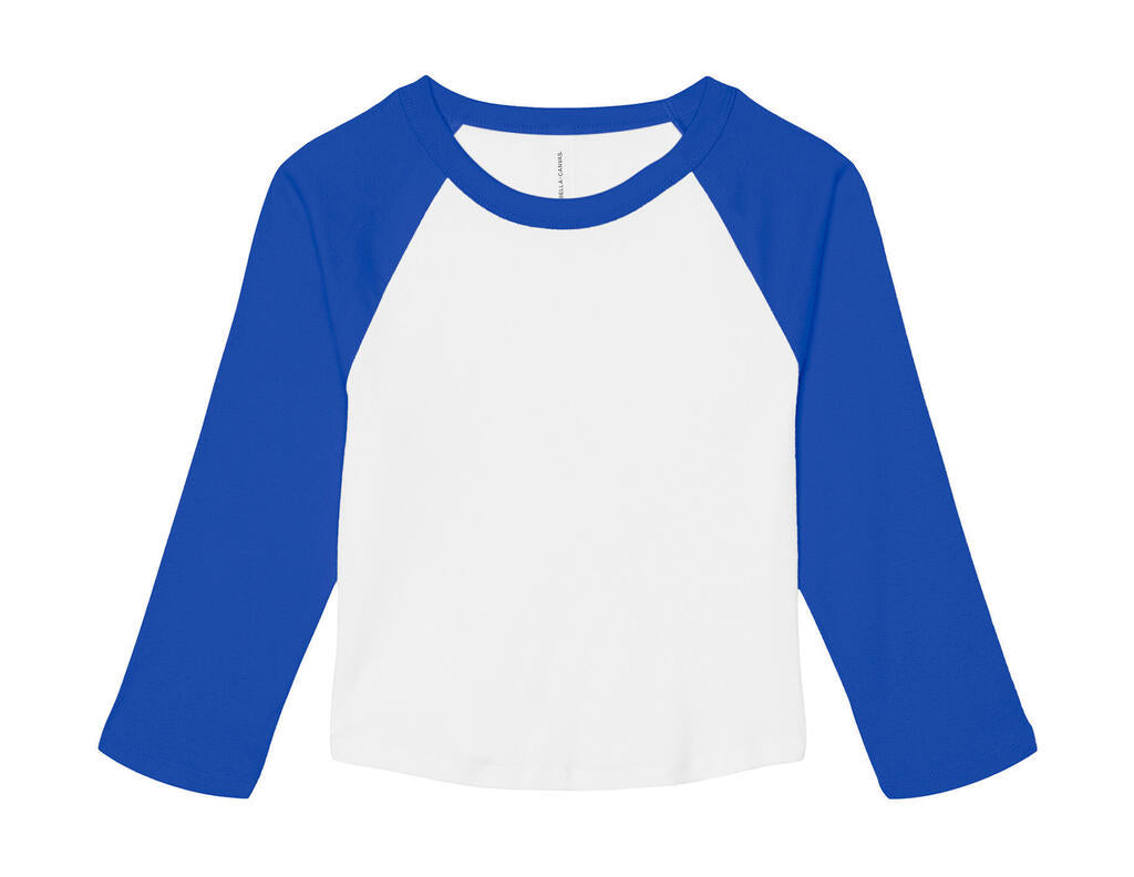 Women's Micro Rib 3/4 Raglan Baby Tee - ShirtStore