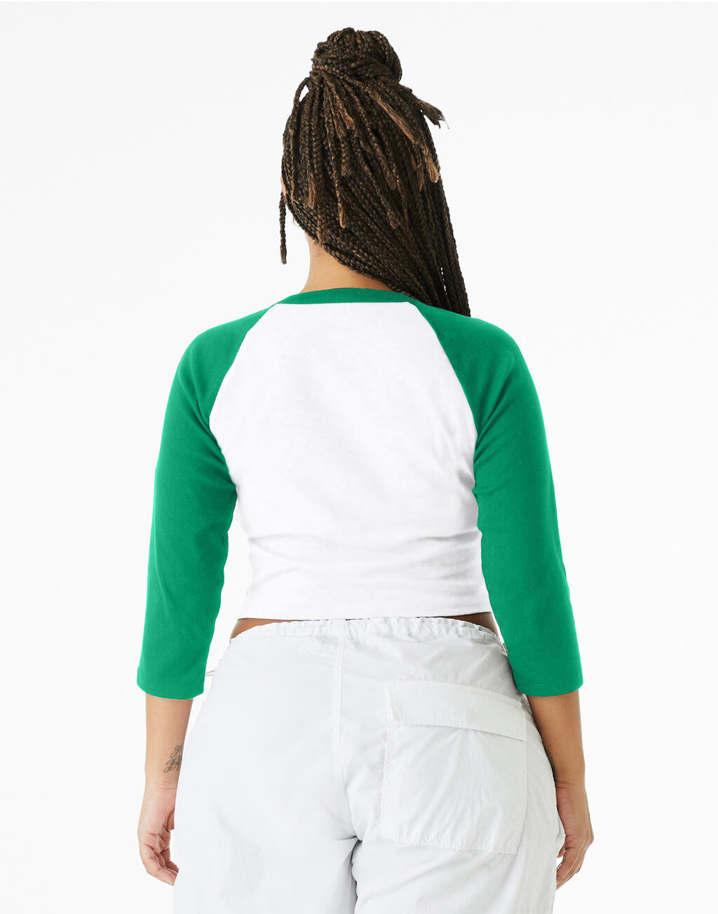 Women's Micro Rib 3/4 Raglan Baby Tee - ShirtStore