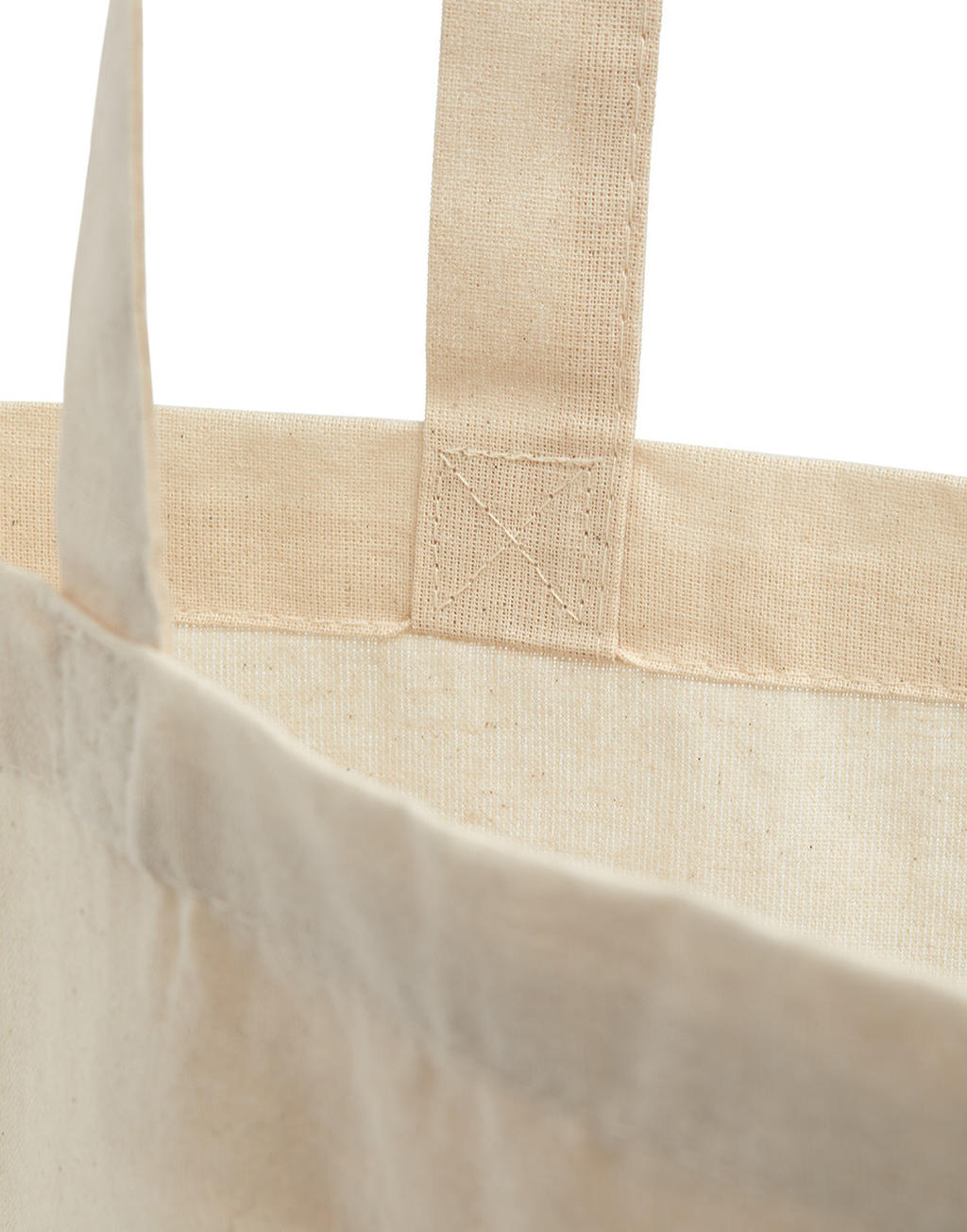  Cotton Bag LH with Gusset in Farbe Snowwhite