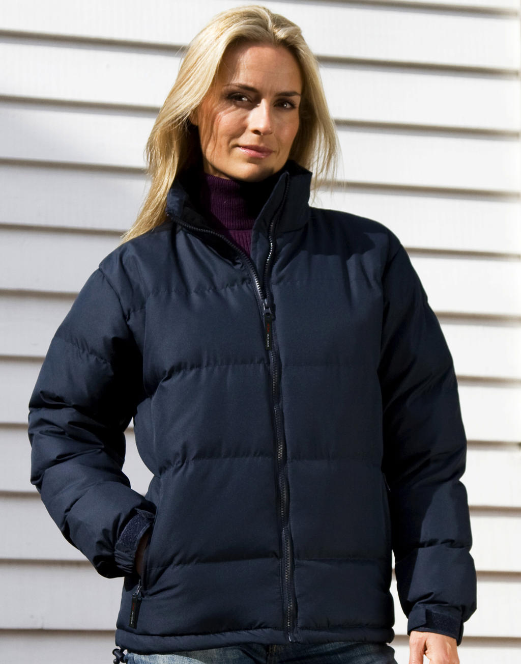  Ladies' Holkam Down Feel Jacket in Farbe Black