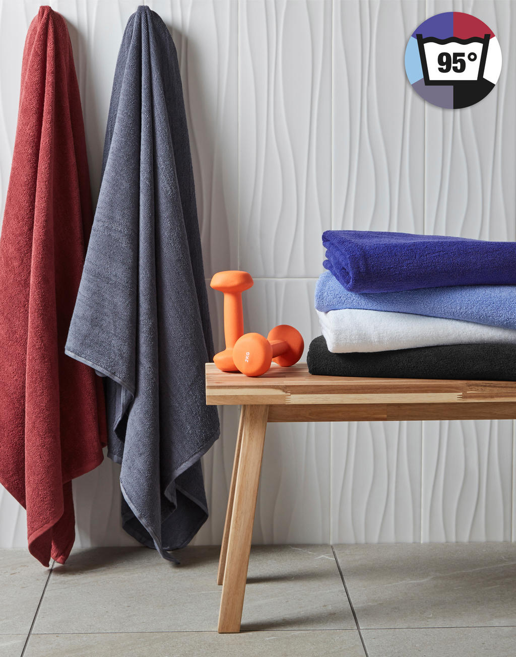  Ebro Bath Towel 70x140cm in Farbe Snowwhite