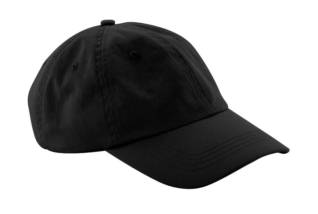  Low Profile 6 Panel Dad Cap in Farbe Black