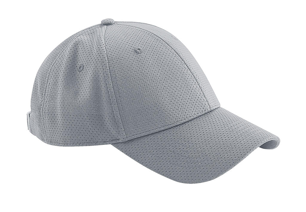  Air Mesh 6 Panel Cap in Farbe Light Grey