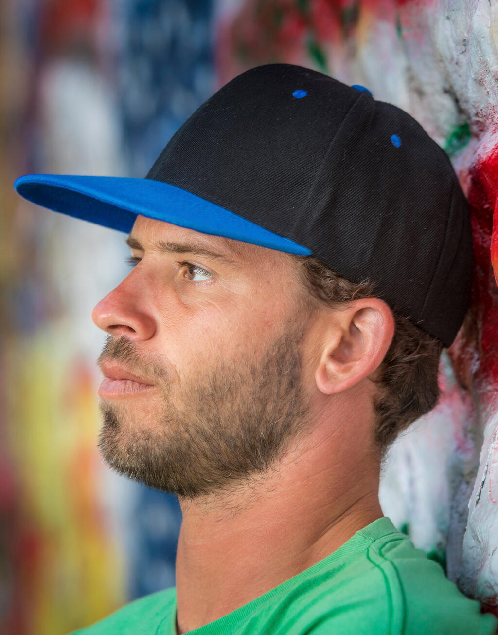  Bronx Original Flat Peak Dual Color in Farbe White/Black