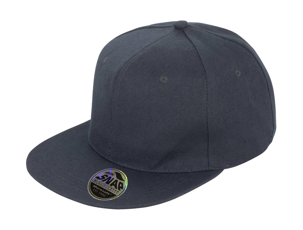  Bronx Original Flat Peak Snap Back Cap in Farbe Black