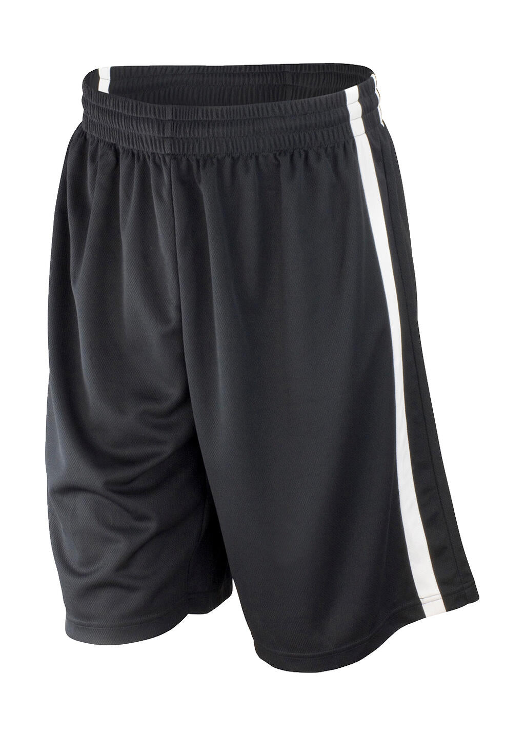  Men's Quick Dry Basketball Shorts in Farbe Black/White
