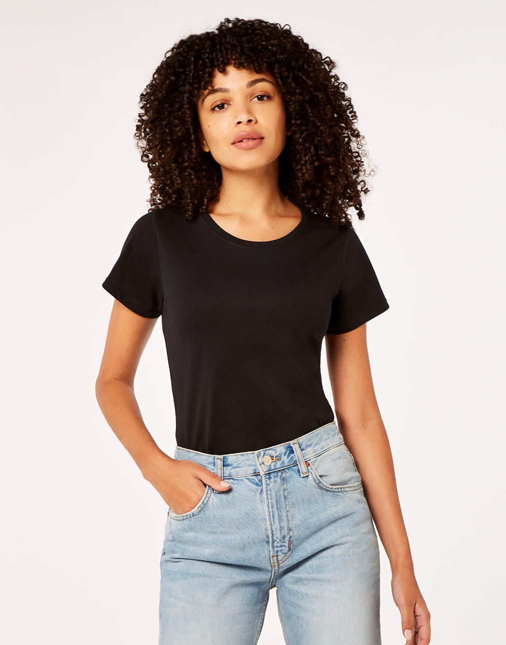  Women's Fashion Fit Superwash® 60º Tee in Farbe White