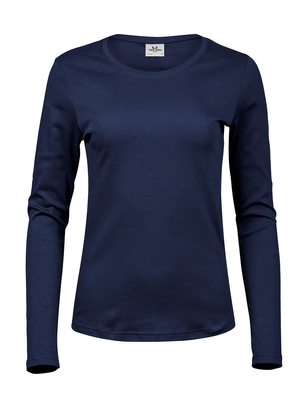  Ladies' LS Interlock T-Shirt in Farbe Navy