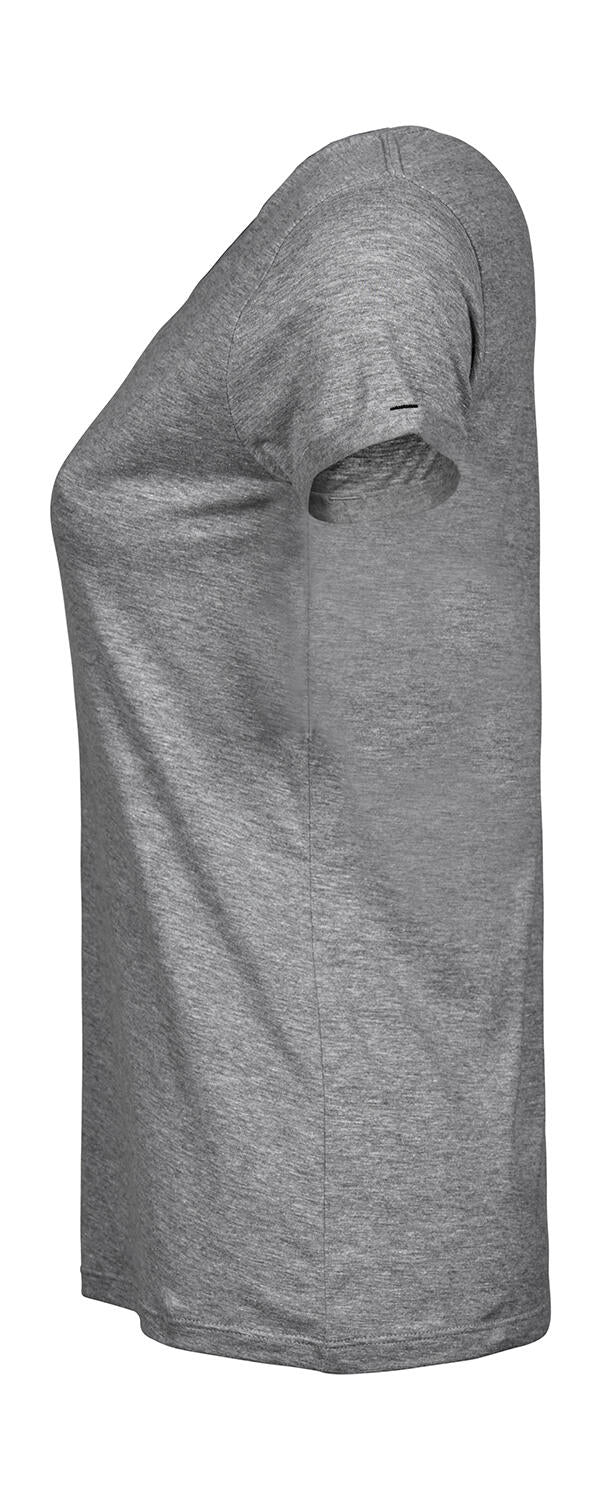  Ladies' Roll-Up Tee in Farbe White