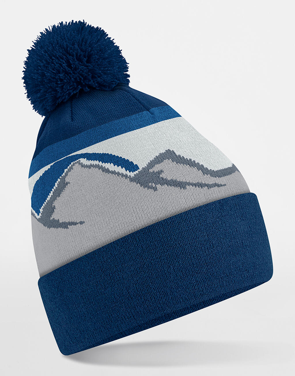 Mountain Peaks Pom Pom Beanie - ShirtStore