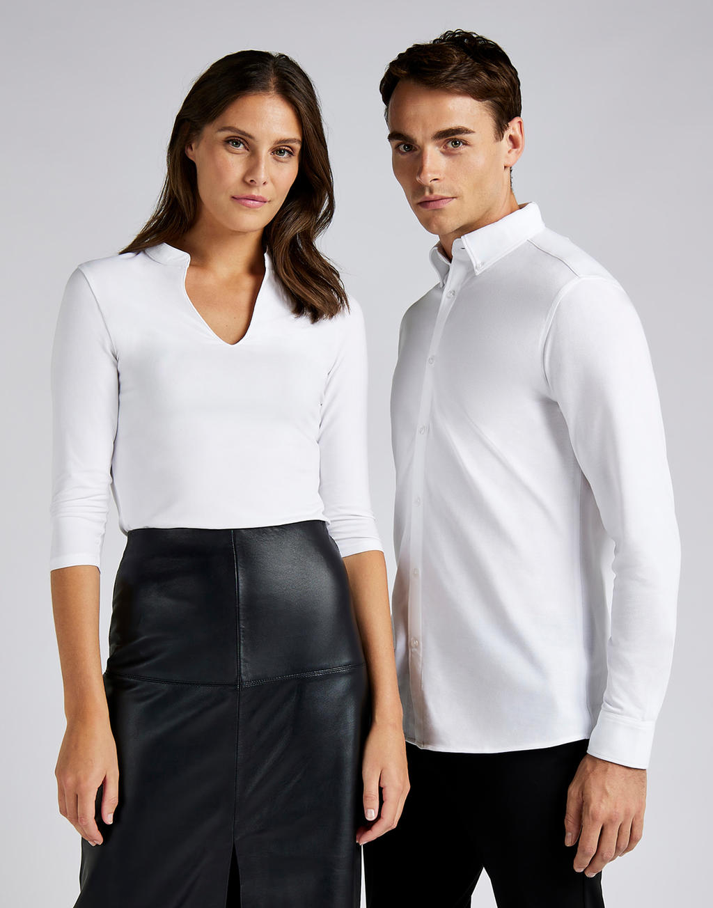 Regular Fit Mandarin Collar Top 3/4 Sleeve - ShirtStore