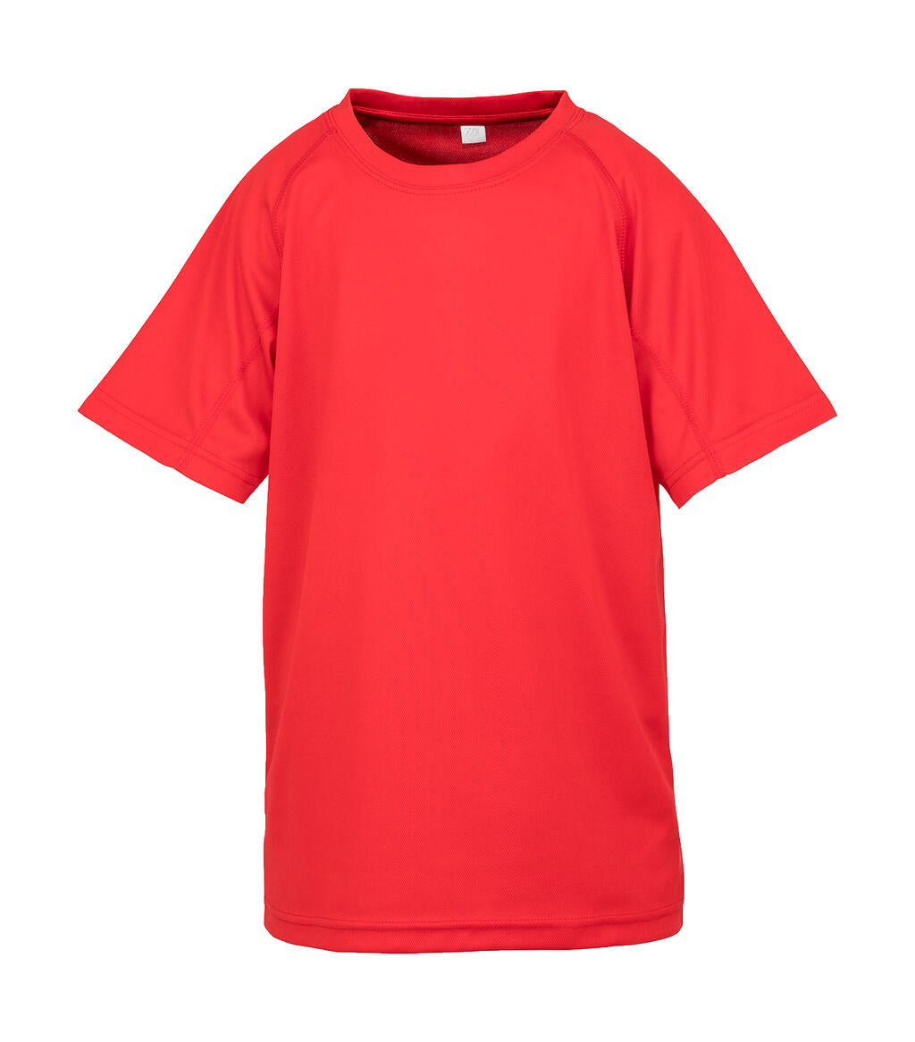  Junior Performance Aircool Tee in Farbe Red