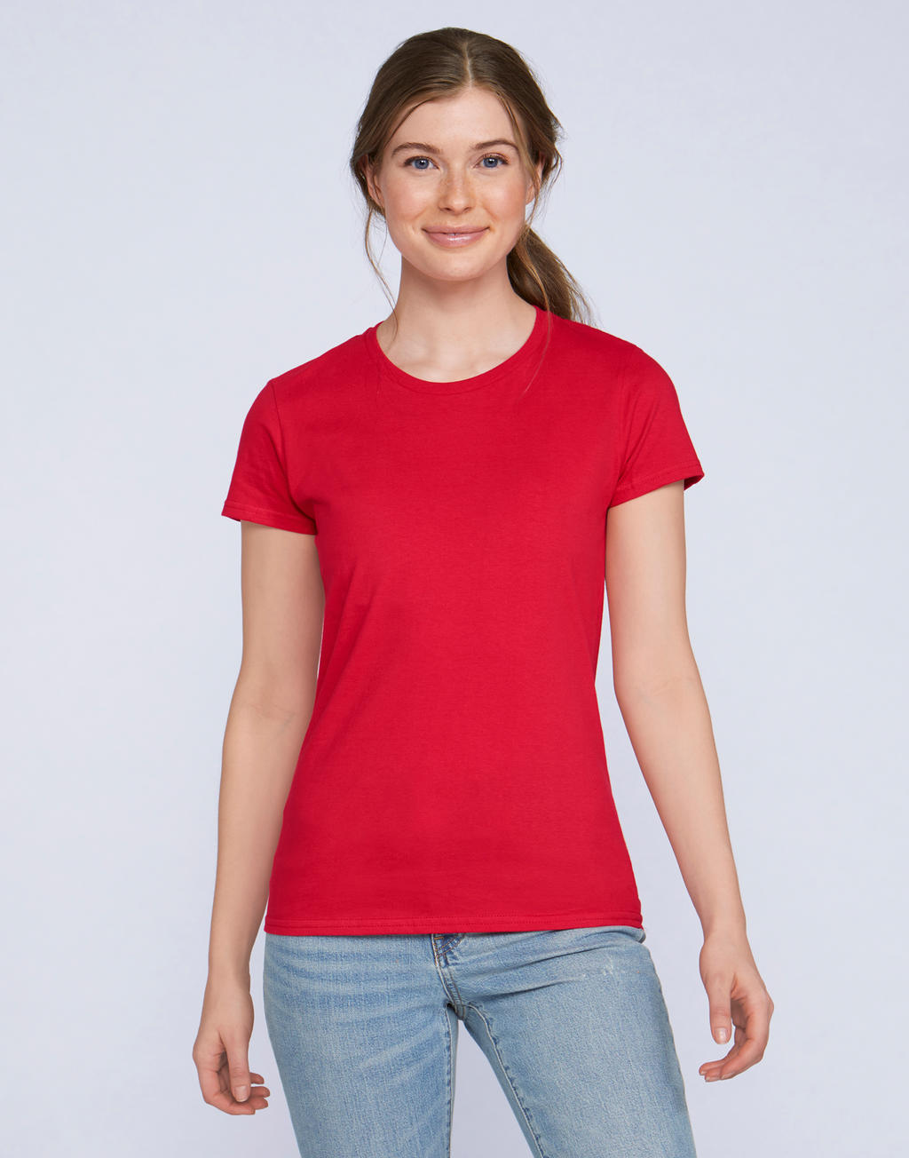  Premium Cotton Ladies' T-Shirt in Farbe White