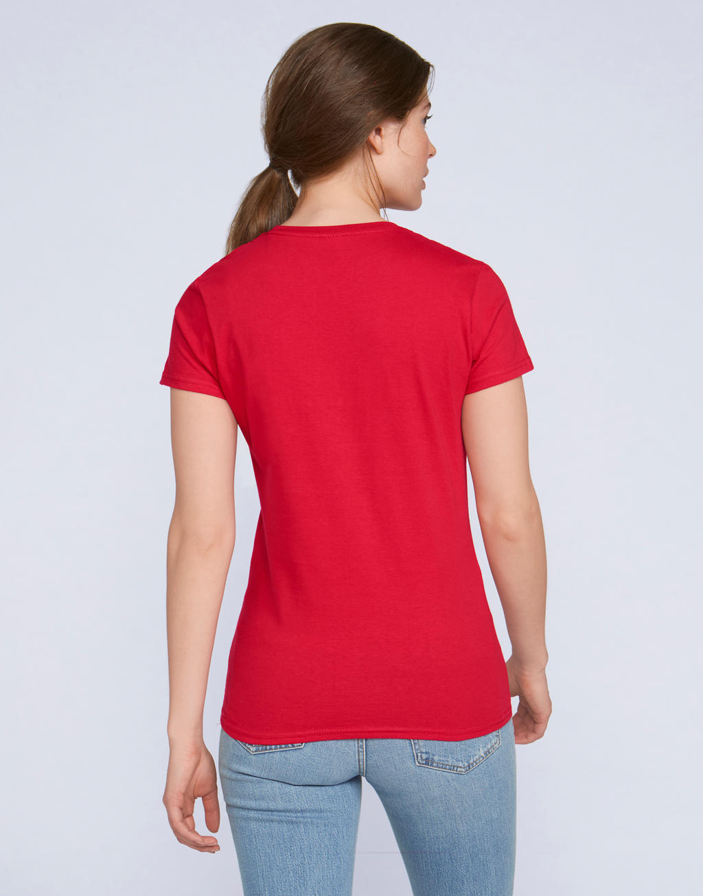  Premium Cotton Ladies' T-Shirt in Farbe White