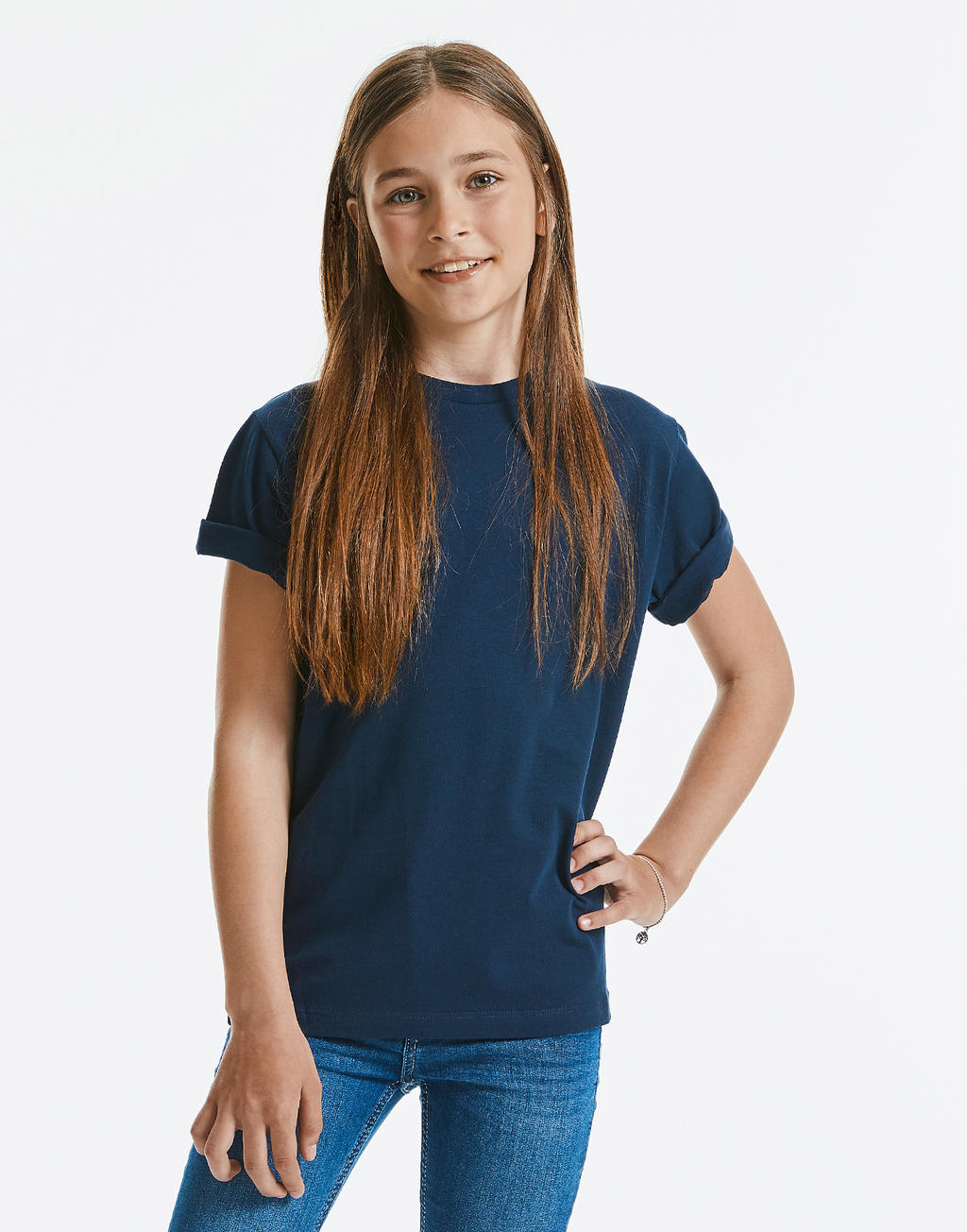  Kids' Pure Organic Tee in Farbe White