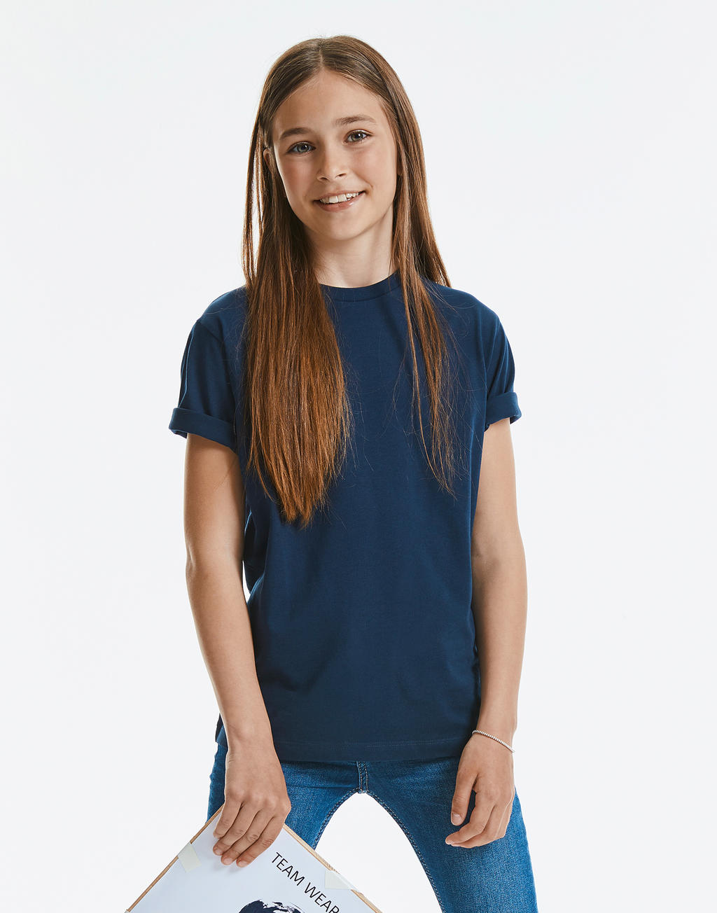  Kids' Pure Organic Tee in Farbe White