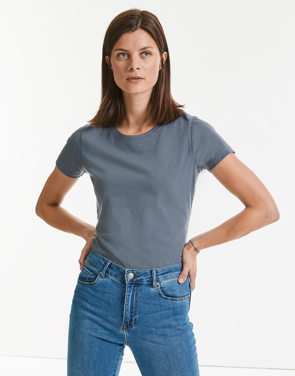  Ladies' Pure Organic Heavy Tee in Farbe White