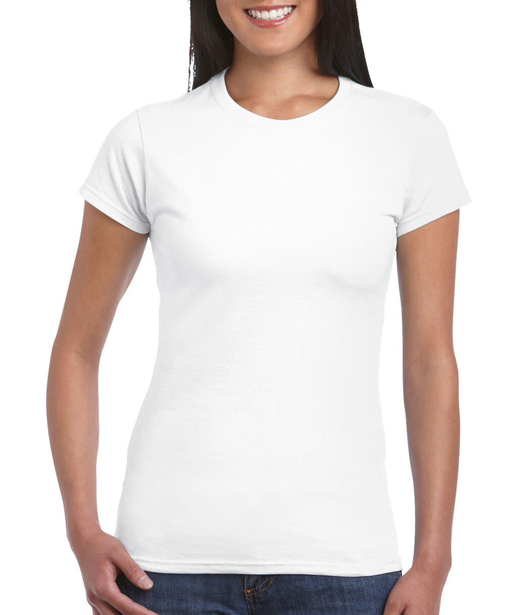  Softstyle® Ladies' T-Shirt in Farbe White