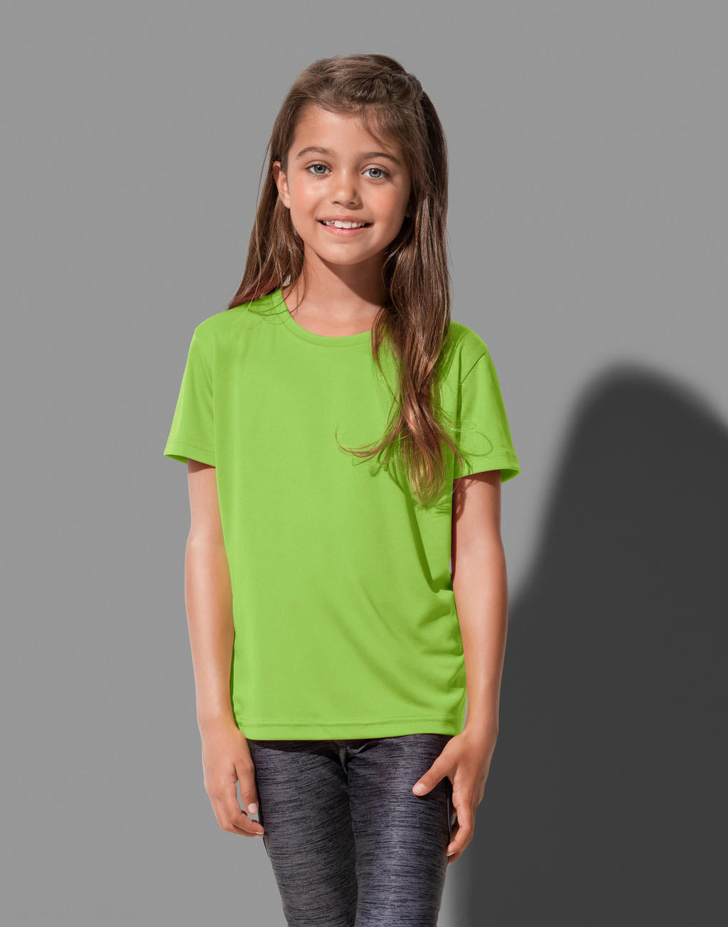  Sports-T Kids in Farbe Kiwi Green