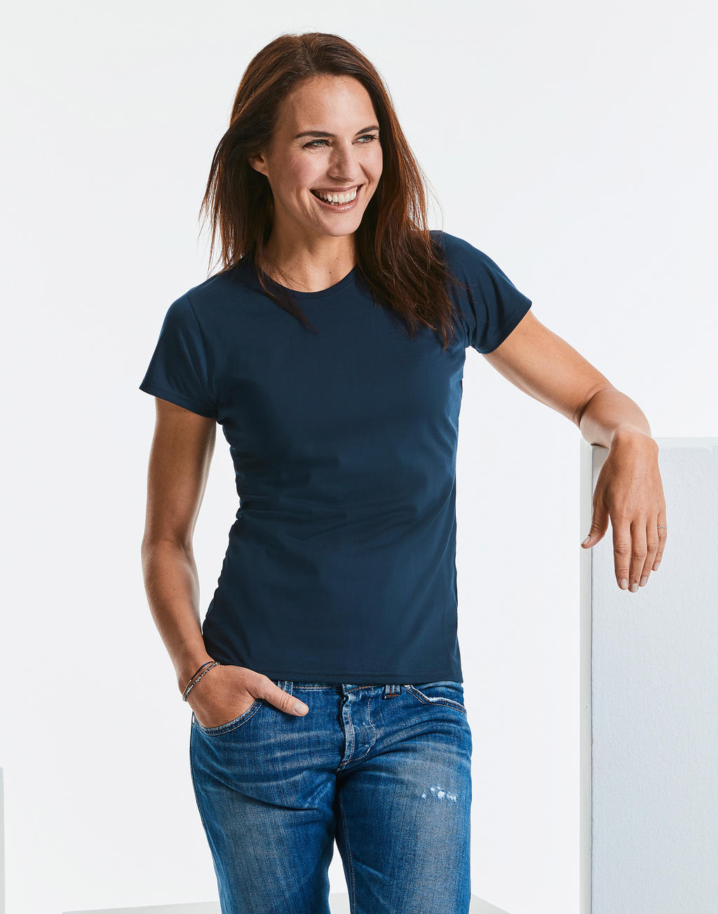  Ladies' HD T in Farbe White