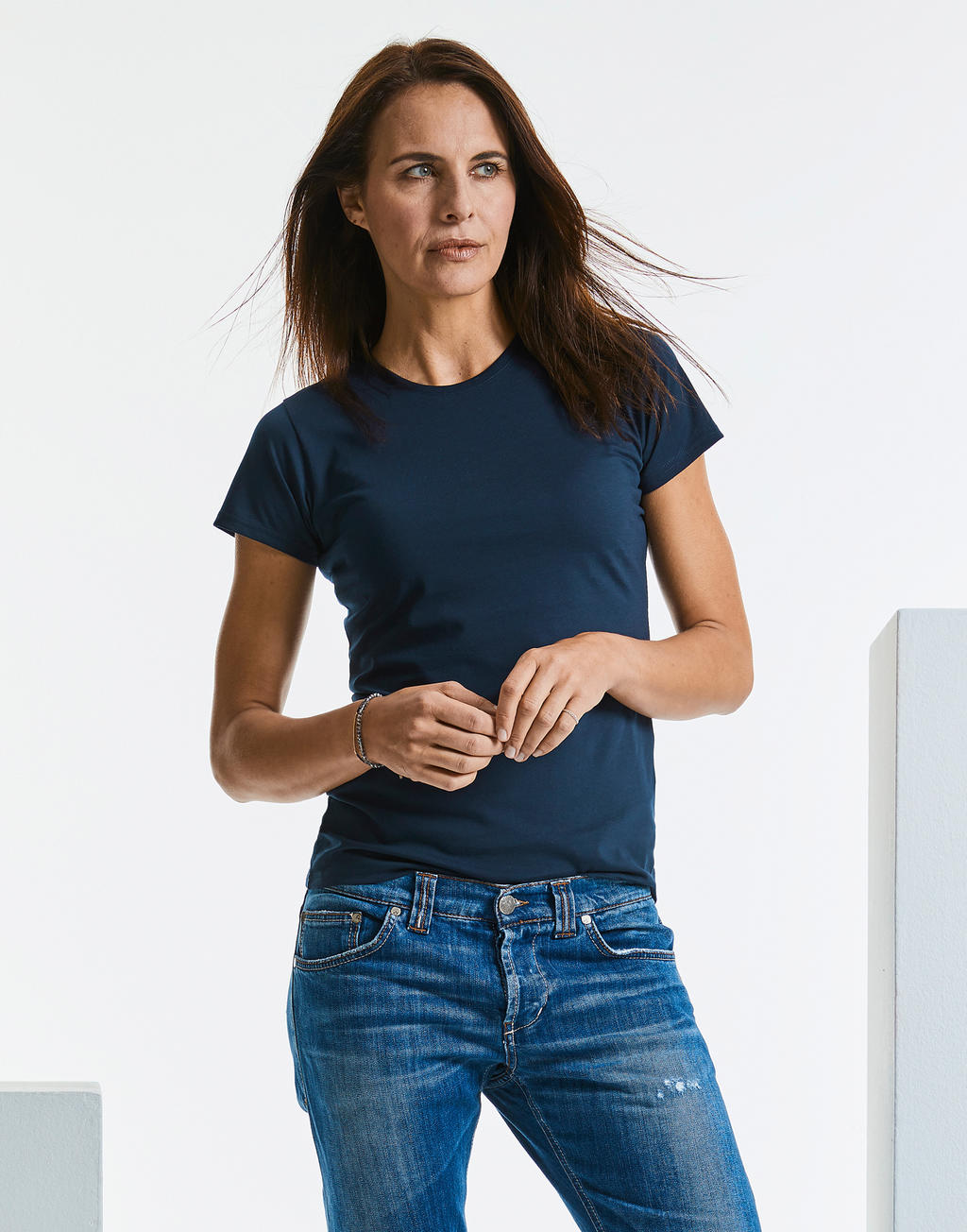  Ladies' HD T in Farbe White