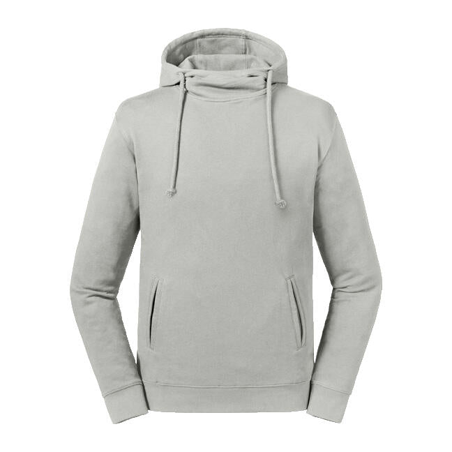  Pure Organic High Collar Hooded Sweat in Farbe Stone