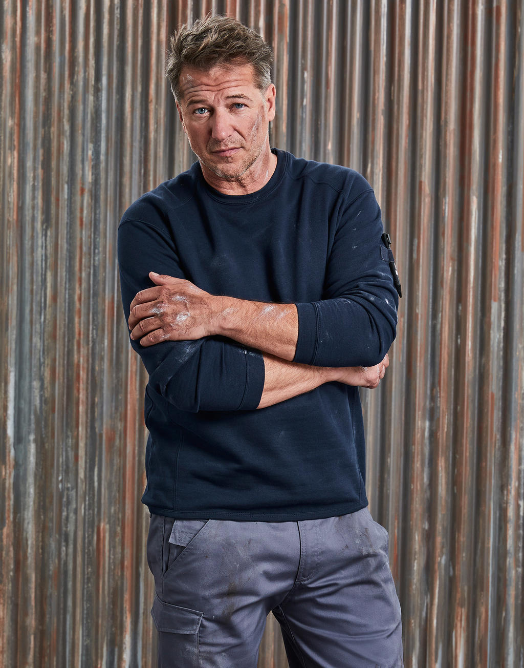  Workwear Set-In Sweatshirt in Farbe Black