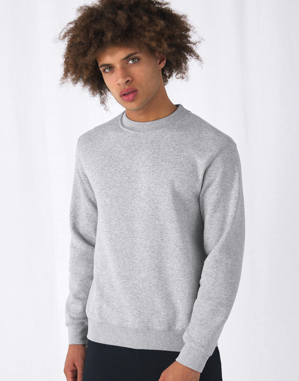  Set In Sweatshirt in Farbe Black