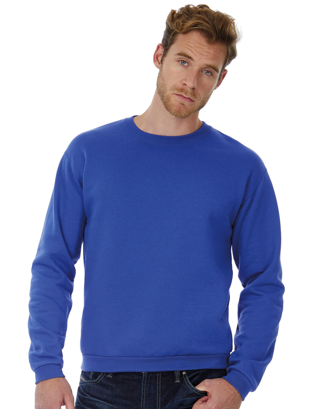  ID.202 50/50 Sweatshirt Unisex in Farbe White