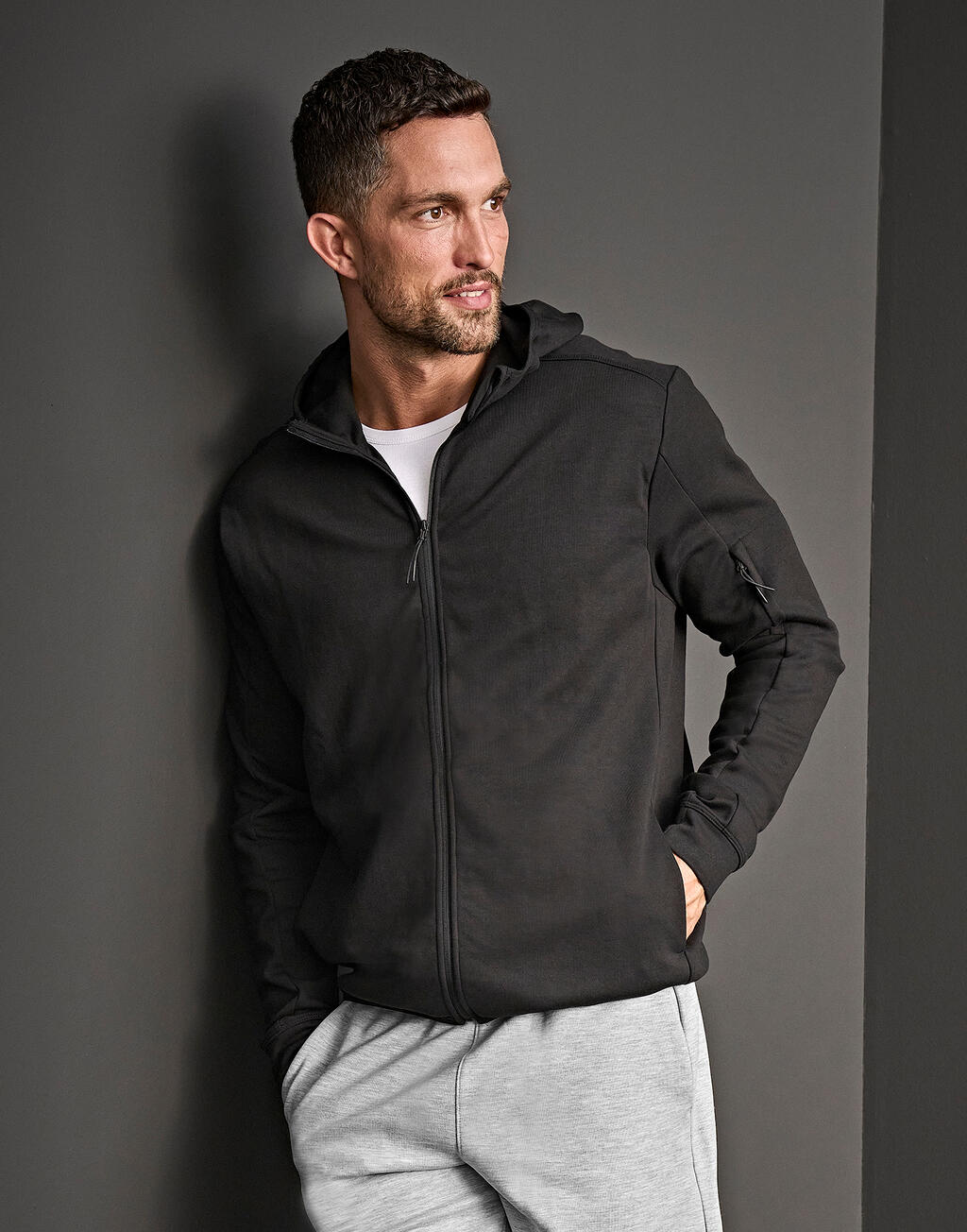 Athletic Hooded Full Zip Sweat - ShirtStore