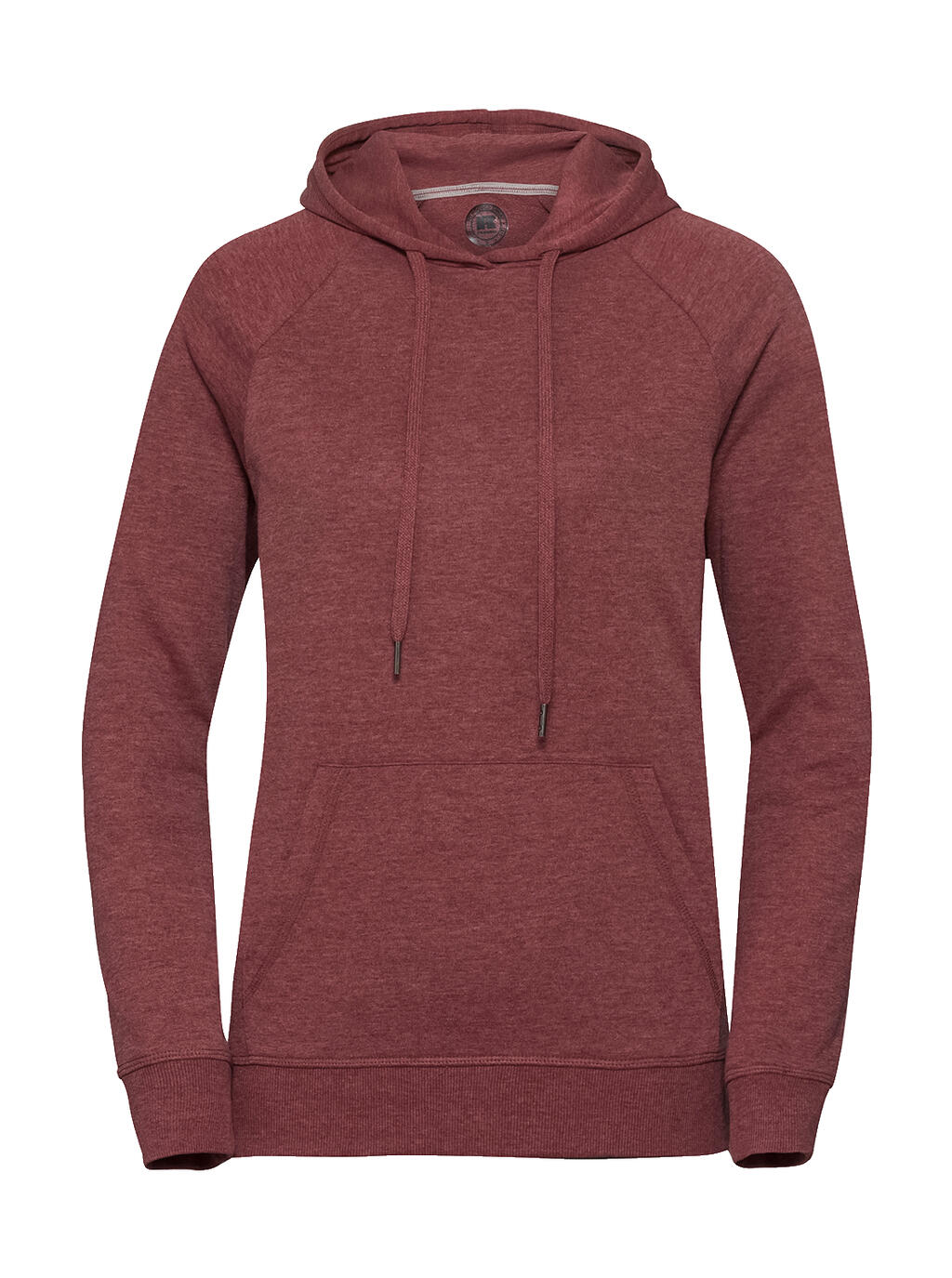  Ladies' HD Hooded Sweat in Farbe Maroon Marl