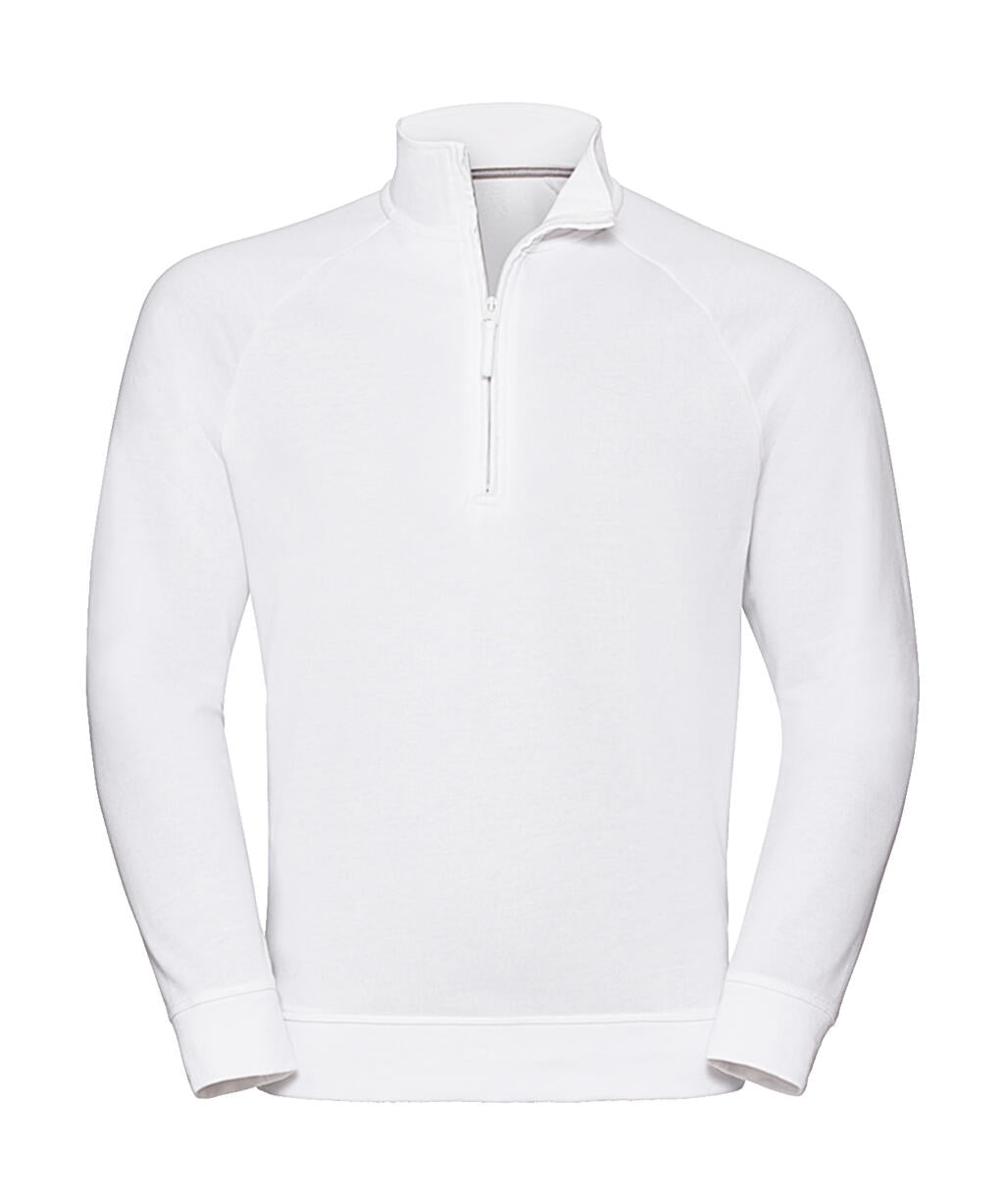  Men's HD 1/4 Zip Sweat in Farbe White