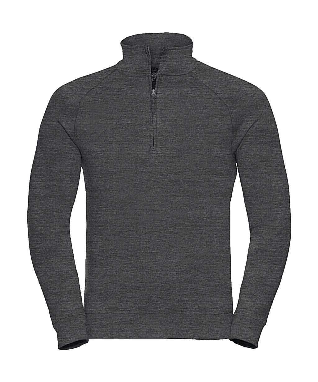  Men's HD 1/4 Zip Sweat in Farbe Grey Marl