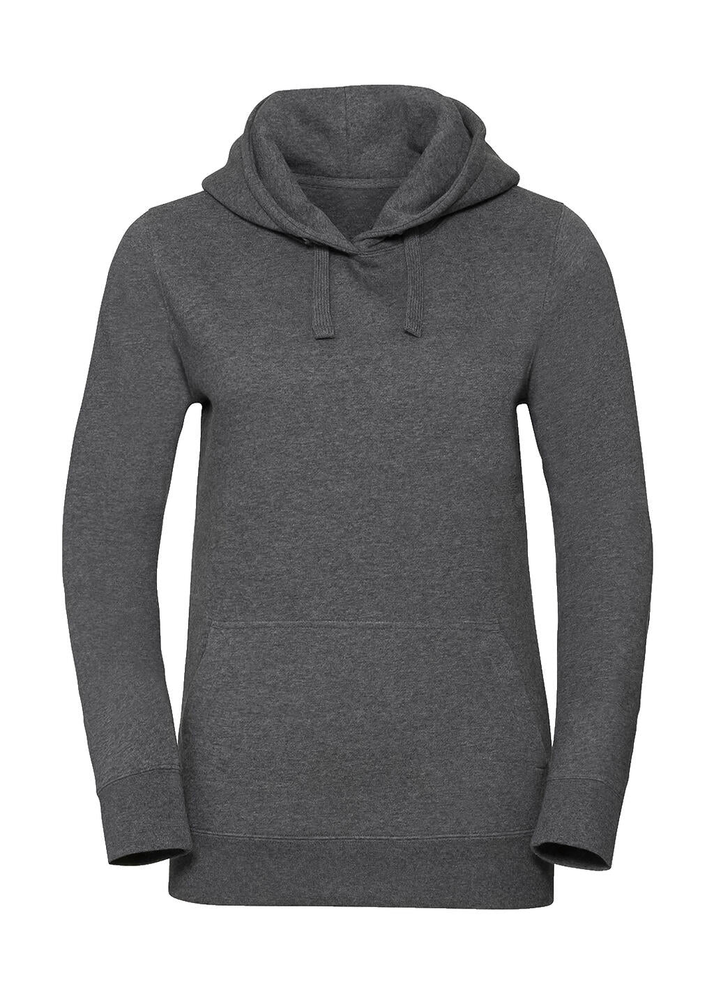  Ladies' Authentic Melange Hooded Sweat in Farbe Carbon Melange
