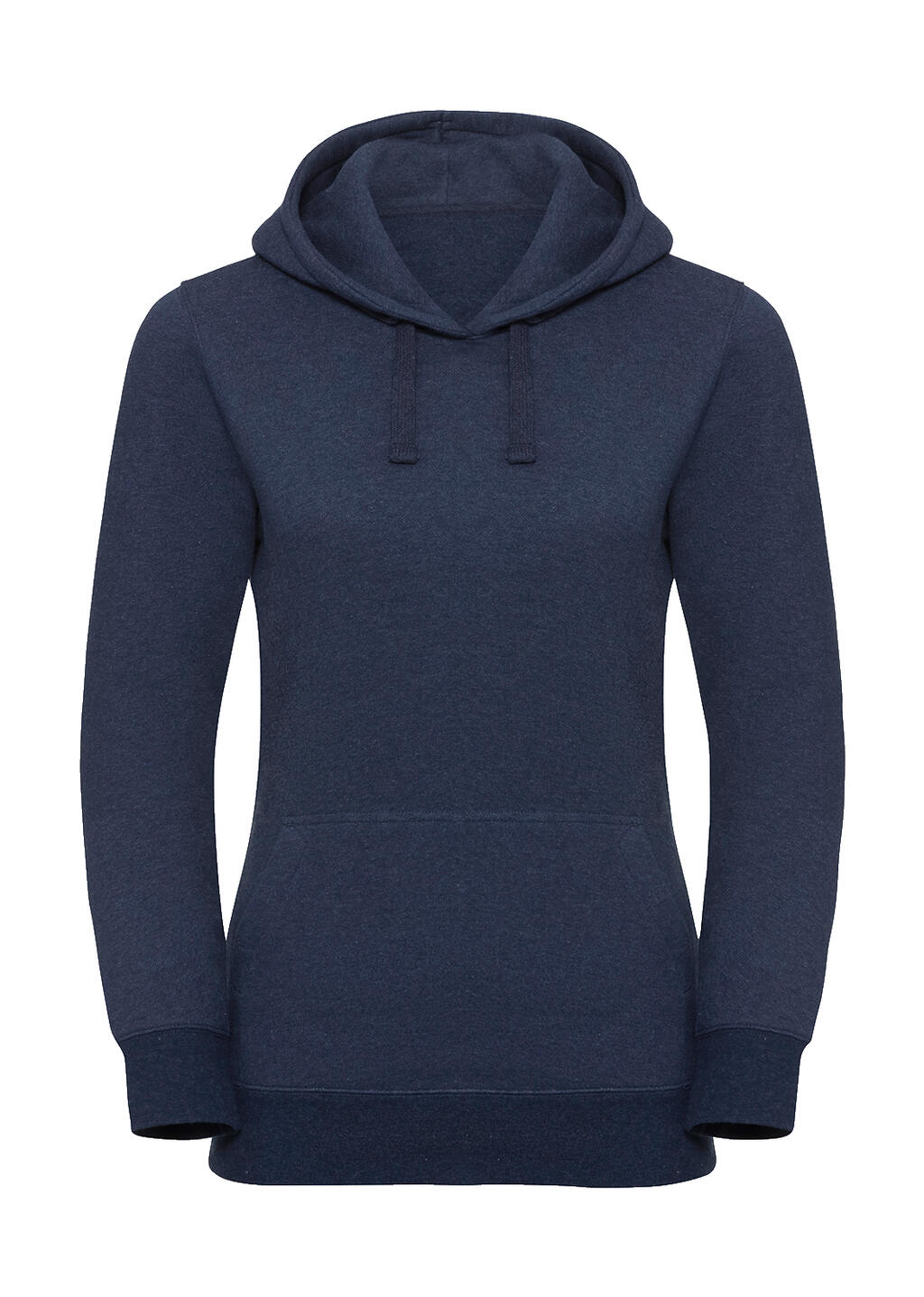  Ladies' Authentic Melange Hooded Sweat in Farbe Indigo Melange