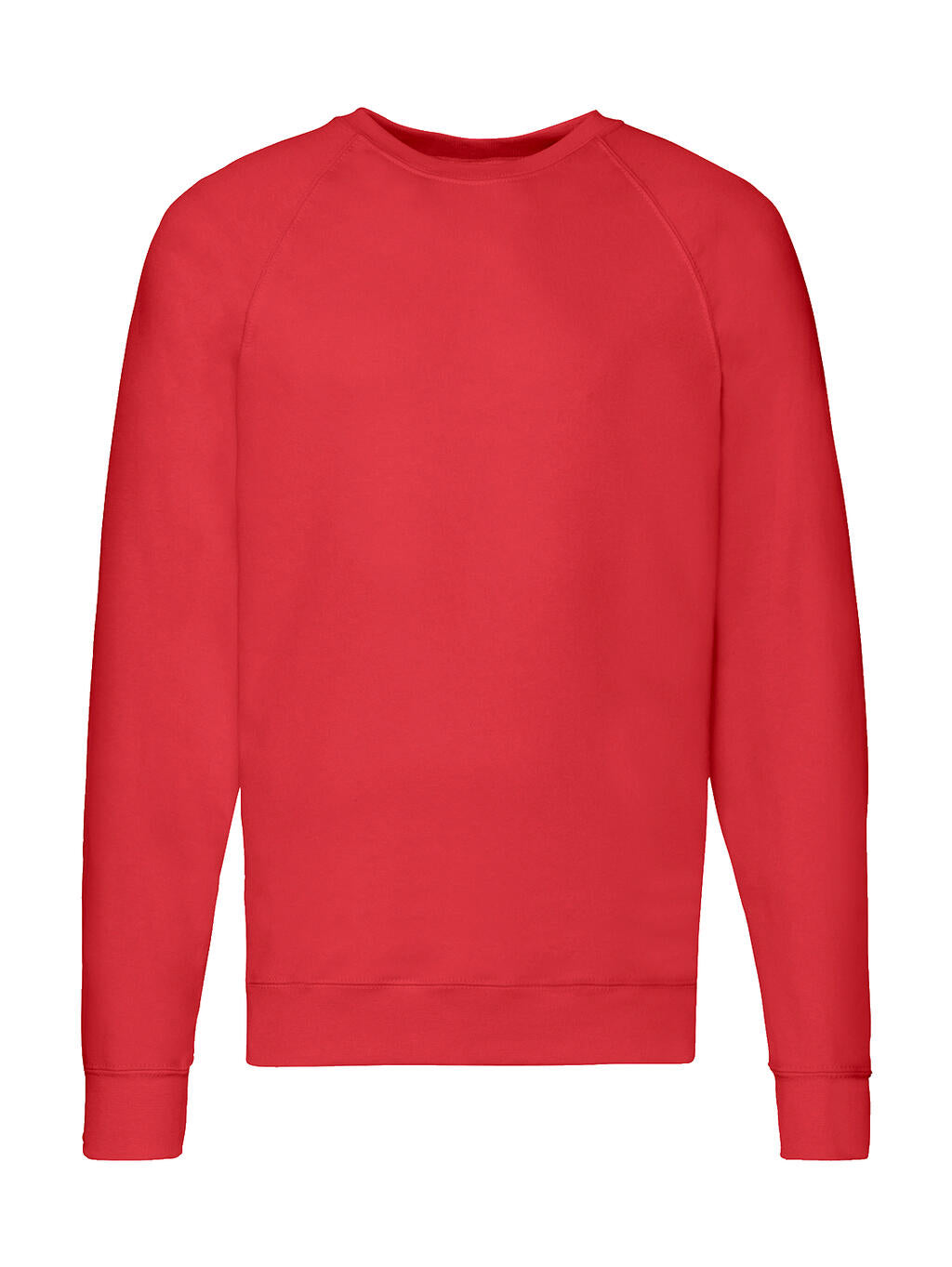  Lightweight Raglan Sweat in Farbe Red