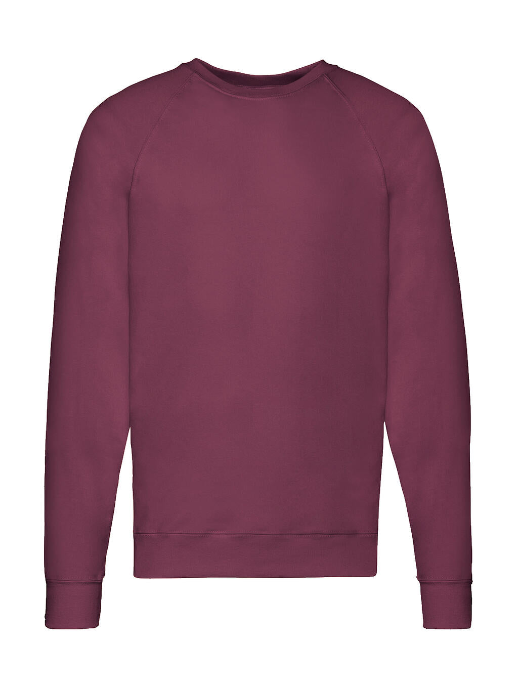  Lightweight Raglan Sweat in Farbe Burgundy
