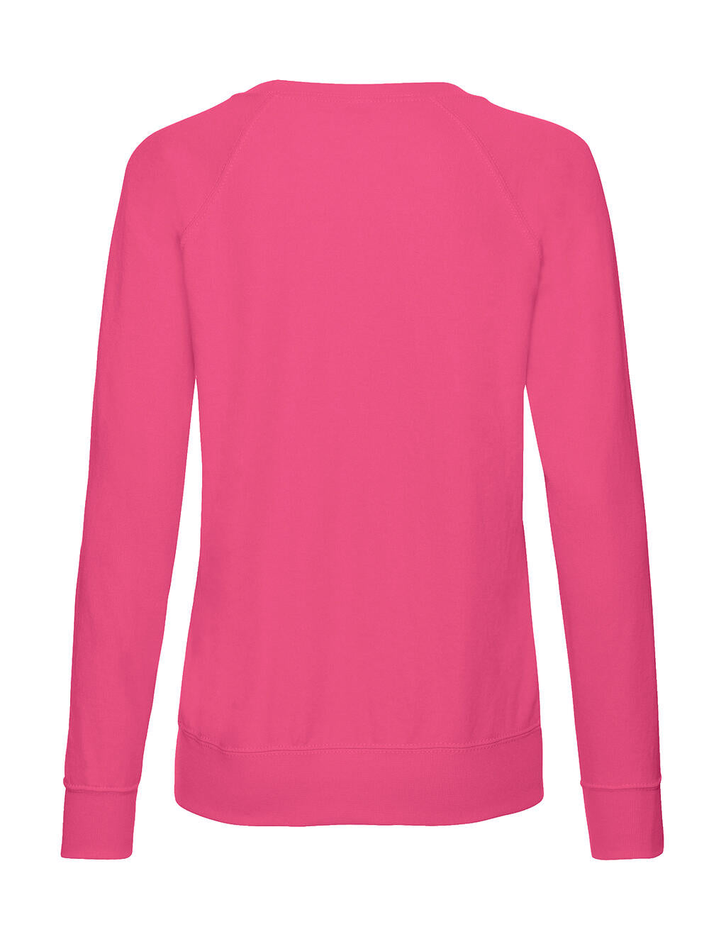  Ladies' Lightweight Raglan Sweat in Farbe White