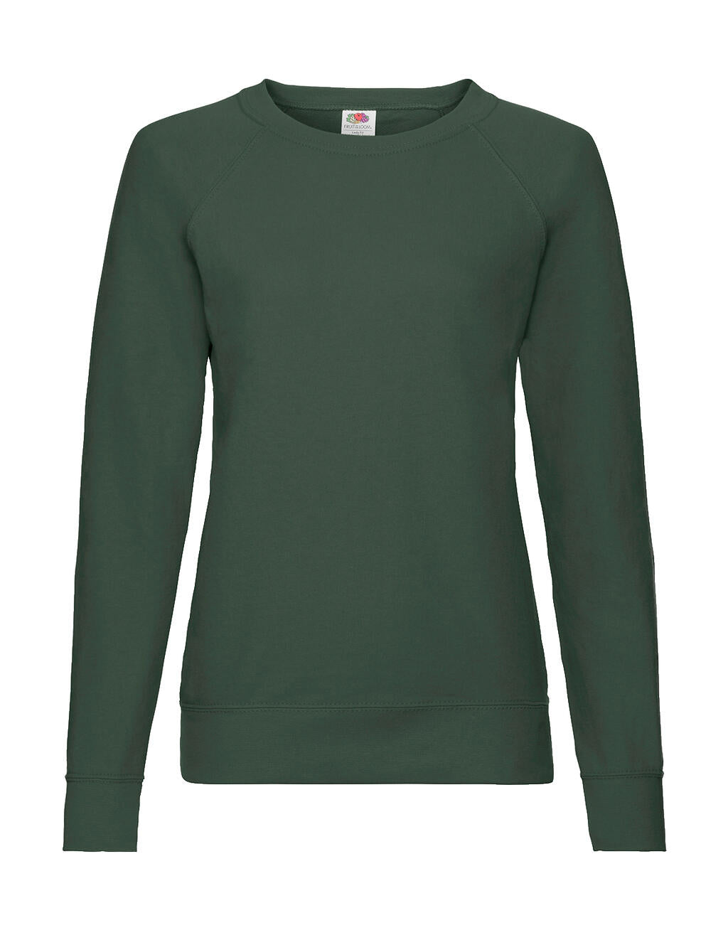  Ladies' Lightweight Raglan Sweat in Farbe Bottle Green
